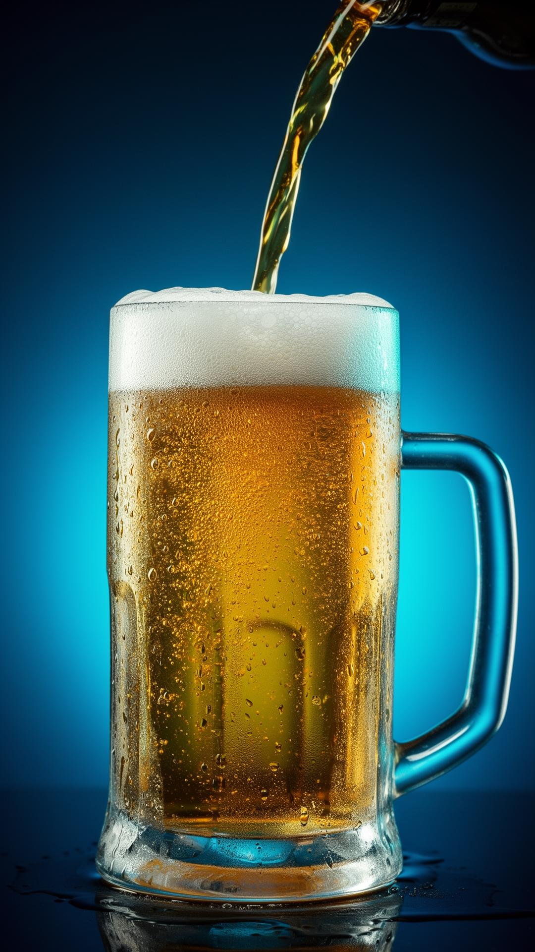 Caneco de Lager gelada